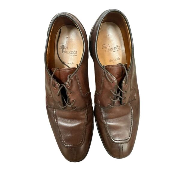 ALLEN EDMONDS 8464 Hancock Split Toe Leather Oxford Shoes Size 10D Made USA main image 5